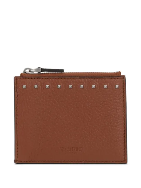 Valentino Garavani Rockstud card holder Brown YP0V19PDX