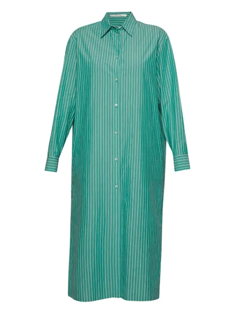 The Row striped shirt dress Green 8902W3843