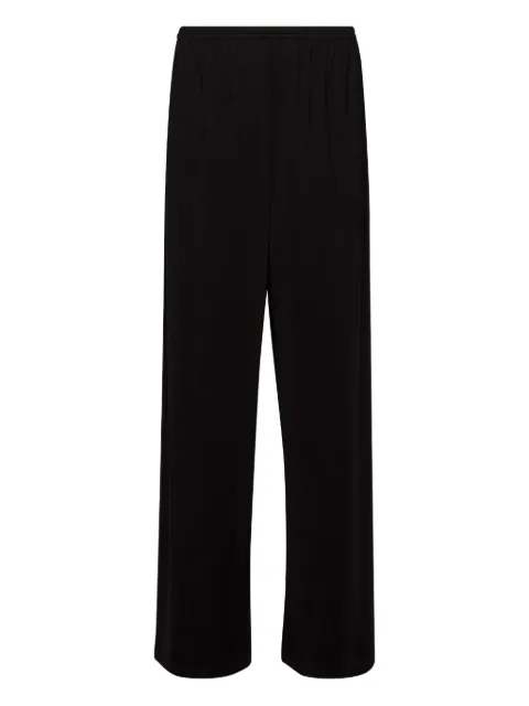 The Row Bellana elastic-waist straight-leg trousers Black 8893K689