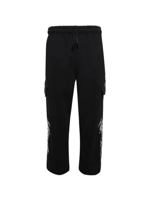 Warren Lotas baggy cargo sweat pants Black AW252037GDBLK