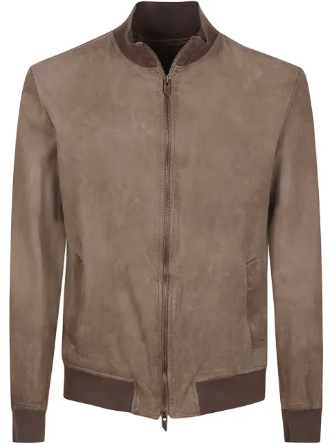 Salvatore Santoro suede bomber jacket Brown 48591U