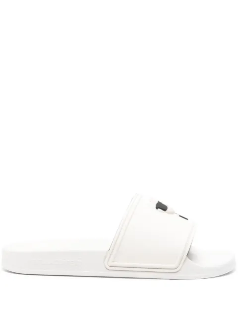 Karl Lagerfeld logo slides White KL80905A