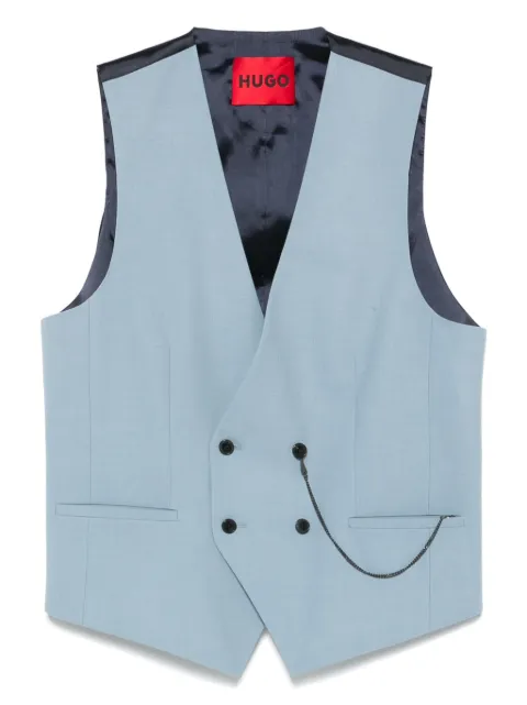 HUGO panelled waistcoat Blue 50538283
