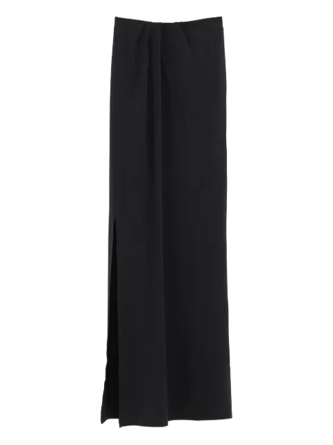 Jacquemus slit-detail maxi skirt Black 251SK0812381