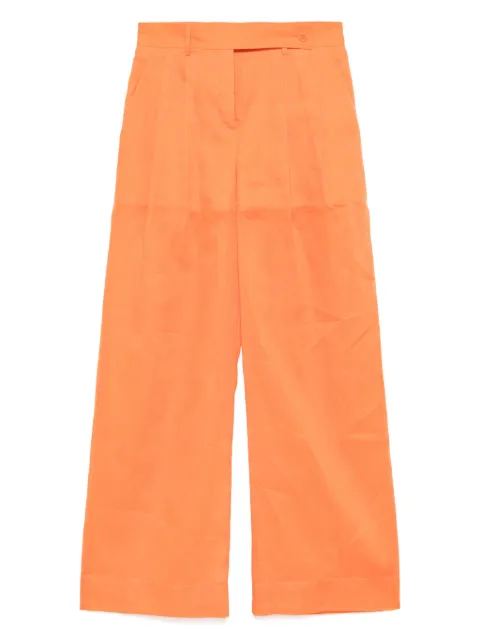 Alberta Ferretti cotton maxi skirt Orange AEF251M03040128