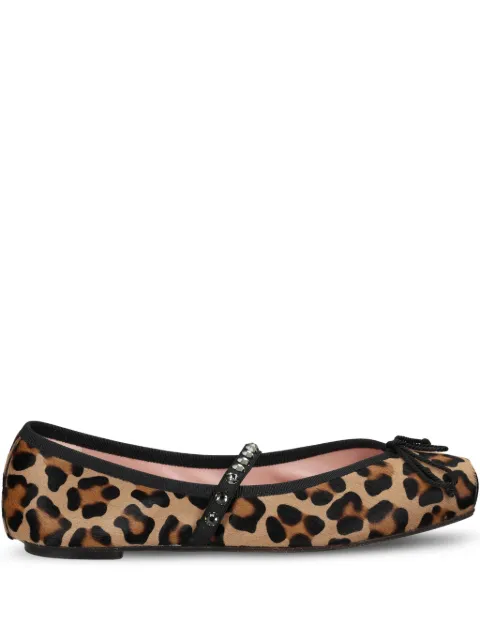 Pretty Ballerinas leopard-print ballerina shoes Brown 52200