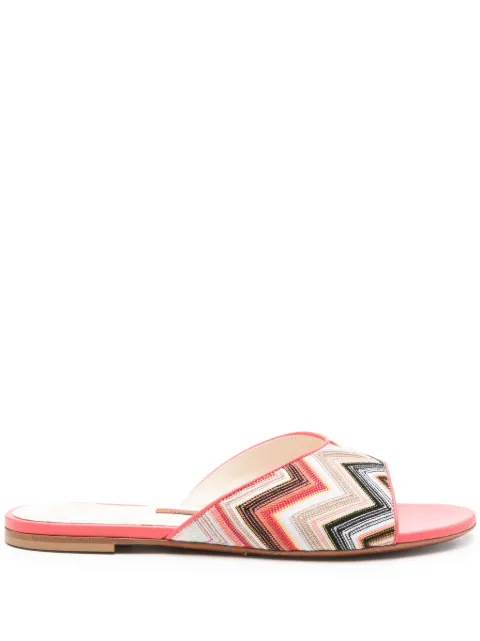 Missoni zigzag sandals Pink MWF085002