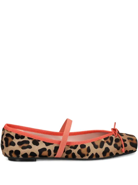 Pretty Ballerinas leopard-print ballerina shoes Brown 52201B