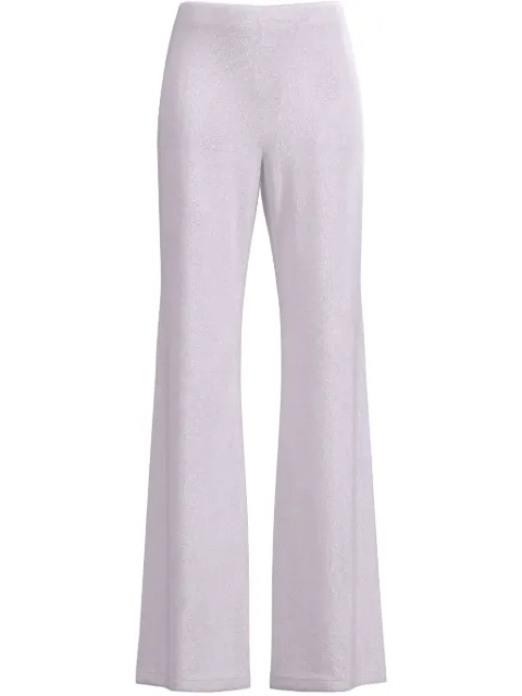 Maccapani lurex-jacquard trousers White 25EM2M0B0404796