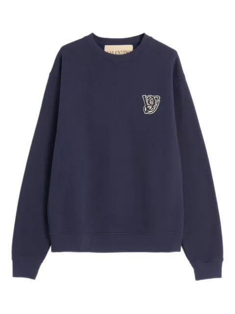 Valentino Garavani cotton sweater Blue VMF28RB2Y