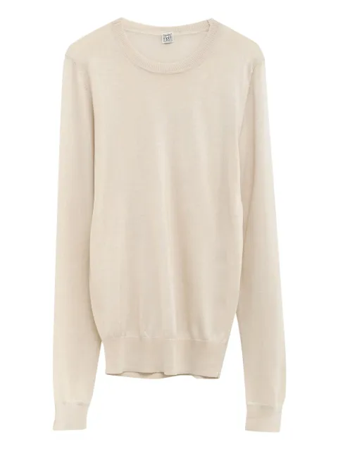 TOTEME knitted crew-neck jumper Neutrals 252WRT0463YA0151