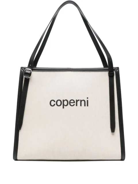 Coperni branded belt tote bag Neutrals COPBA77F2027