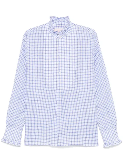 Valentino Garavani check-pattern shirt Blue VABP75AKM