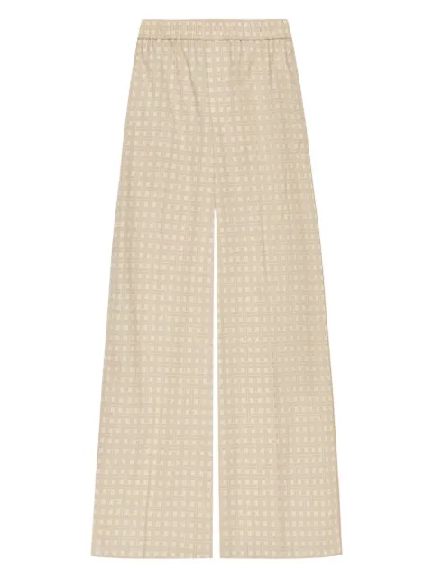 Kenzo pattern-jacquard trousers Neutrals FF52PA0849R2