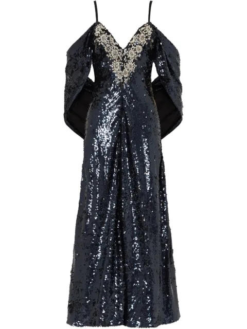 Temperley London Salma gown Blue 25SSSAL54347B