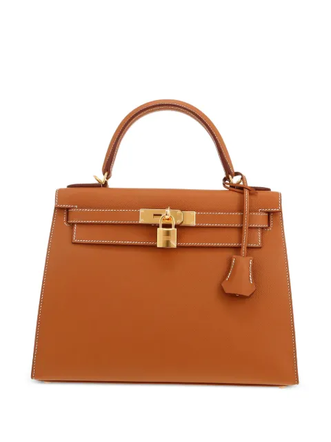 Hermès Pre-Owned 2024 Kelly 28 handbag Brown 418453