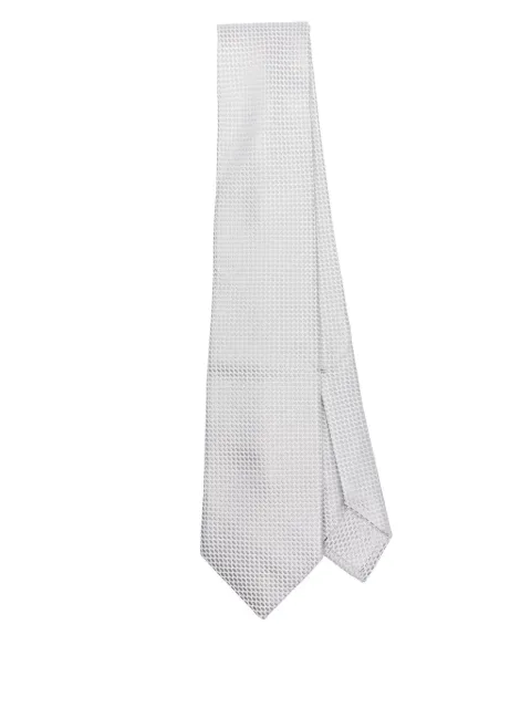 Barba silk tie Grey 48509