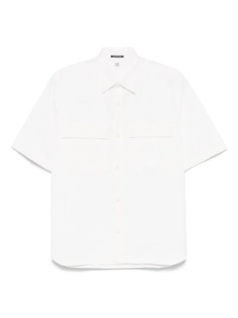 C.P. Company gabardine shortleeved shirt White 18CLSH027A006472A