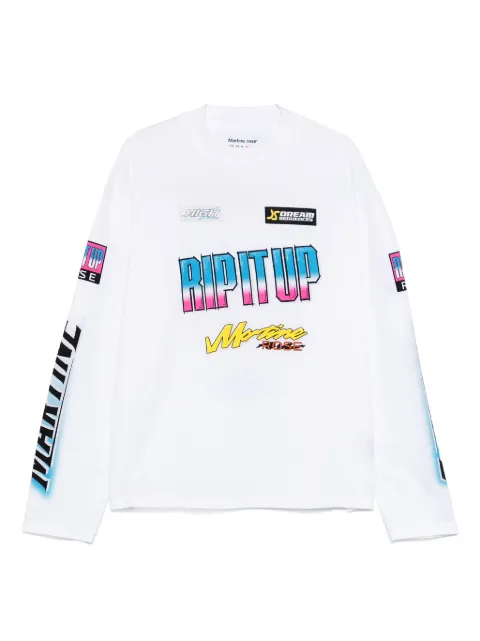 Martine Rose slogan-print T-shirt White 658JS03000N