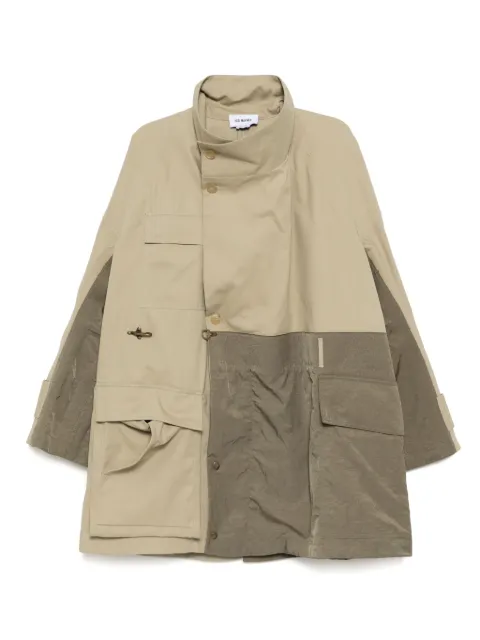 Hed Mayner panelled coat Neutrals HMMA10033CHA155