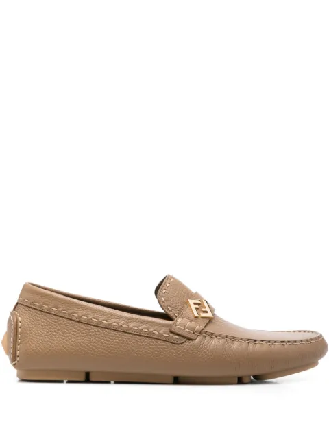 FENDI Driver loafers Brown 7D1682TDK