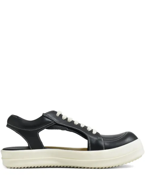 Rick Owens cut out-detail sneakers Black RU01E5888LCO911