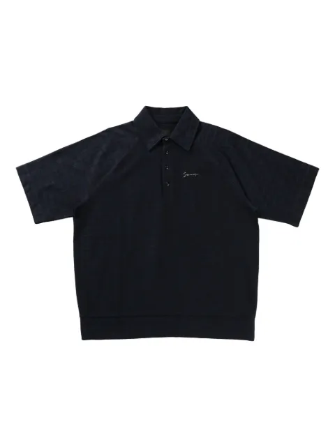 Givenchy logo-lettering polo shirt Black BMJ0N13YPY