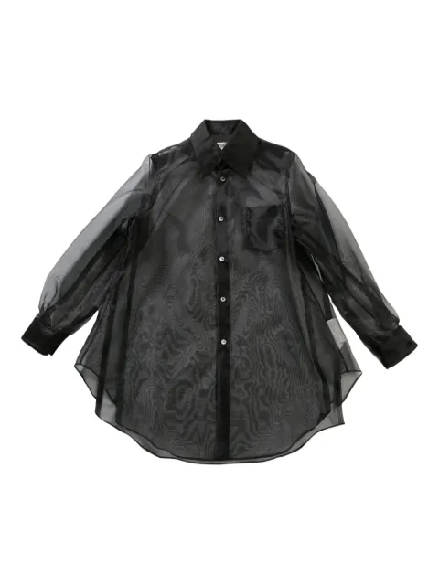 Comme Des Garçons semi-sheer shirt Black GOB016051