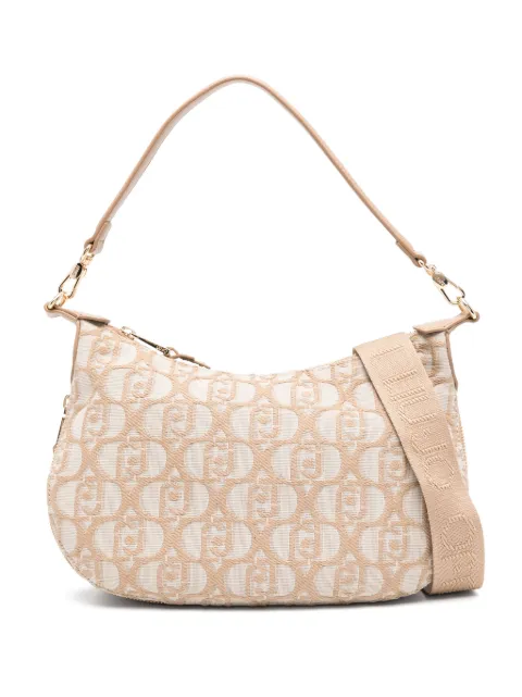 LIU JO logo-jacquard shoulder bag Neutrals AA5133T3342
