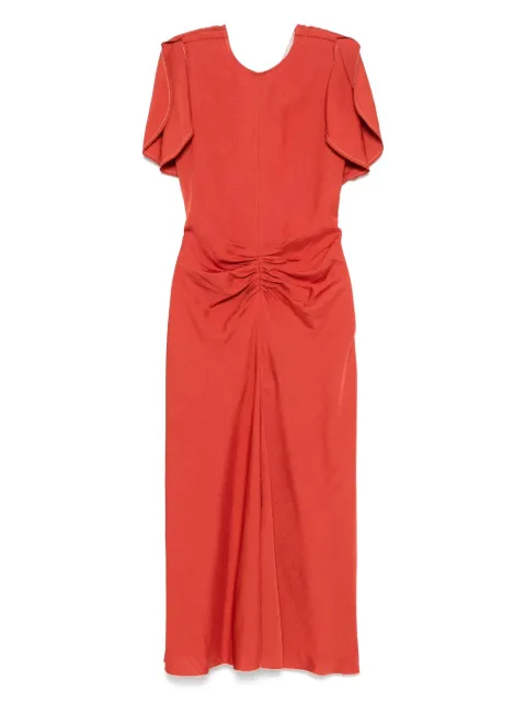 Victoria Beckham draped dress Red 1225WDR005227A
