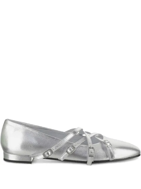 Carel Paris leather ballerina shoes Silver ELOISE332839