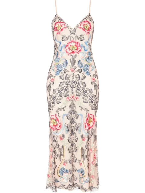 Temperley London Bilbao Strappy midi dress Pink 25SSBAO54770