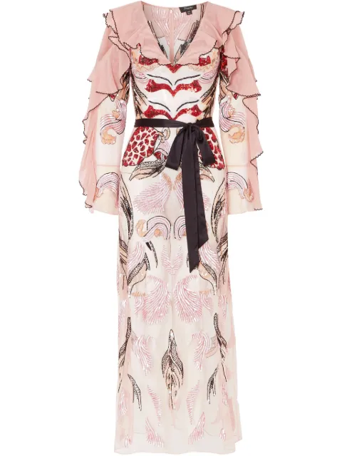 Temperley London Amaya maxi dress Pink 25SSAMA54779