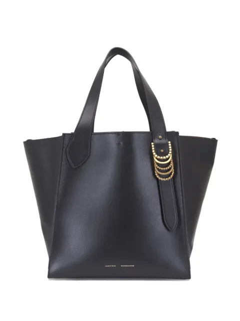 Dorothee Schumacher double-buckle leather tote bag Black 051003999