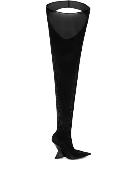 The Attico 105mm Cheopissima boots Black 251WSH00802PAA081PH