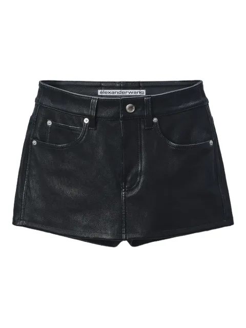 Alexander Wang cotton-blend mini skirt Black 1WC3255321