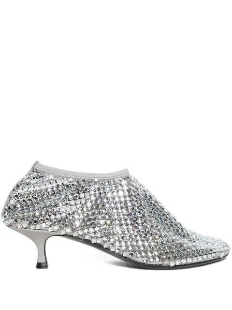 Christopher Esber 50mm crystal-embellished heeled pumps Grey 25029614