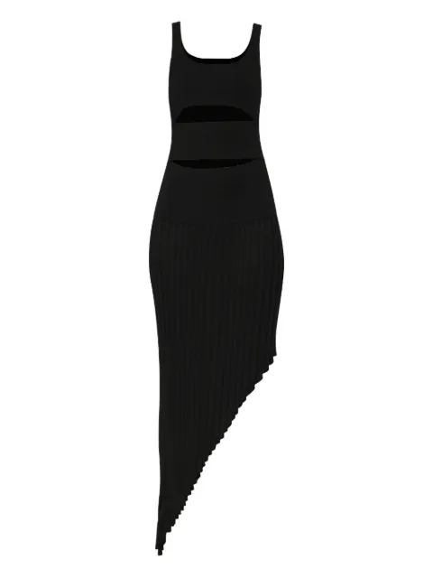 Christopher Esber slashed asymmetric dress Black 24043174