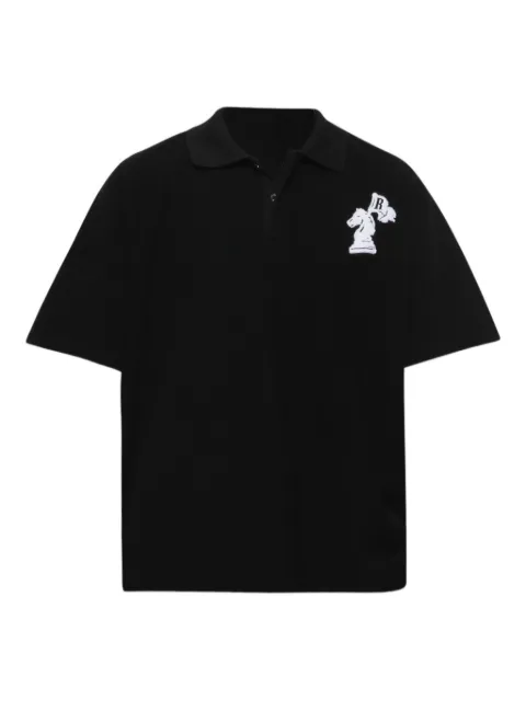RHUDE logo boxy polo shirt Black RHFW25SR02012