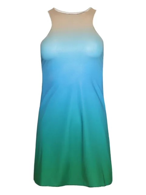 Oséree dégradé halterneck dress Blue YDF257