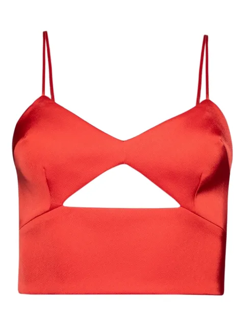 David Koma cut-out spaghetti-straps top Red PF25DK03T