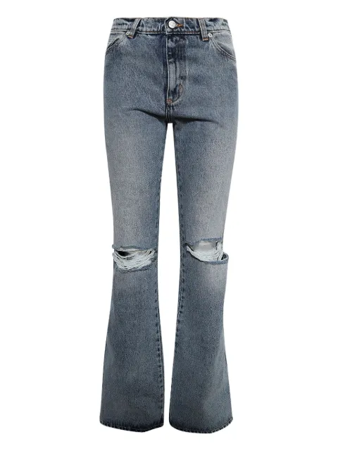 Natasha Zinko distressed flared jeans Blue PF25NZ31887