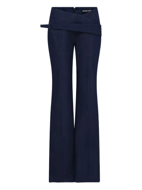 David Koma asymmetric-waist jeans Blue PF25DK14DTR