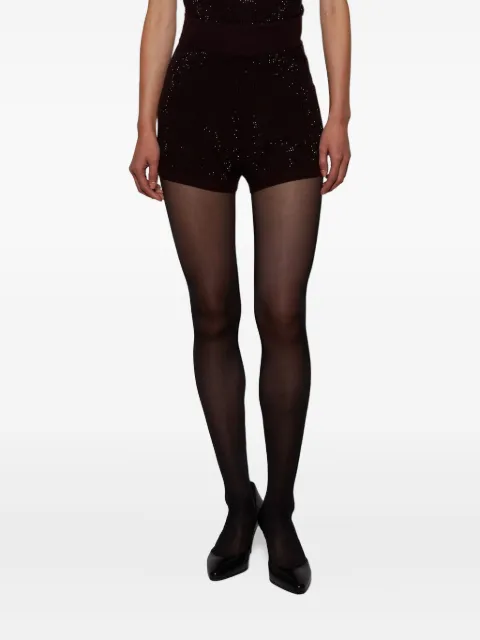 David Koma rhinestone-embellished shorts Brown PF25DKKN04SH