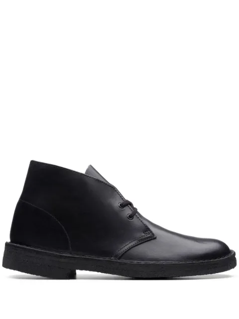 Clarks Originals leather desert boots Black 26144225