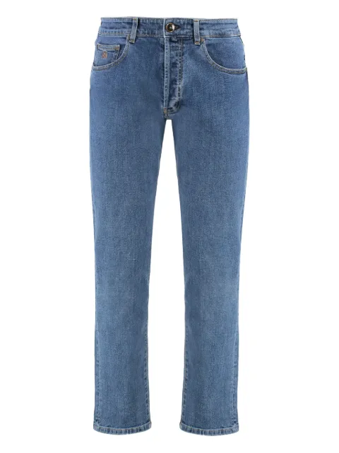 Moorer five-pocket denim jeans Blue SILONE358