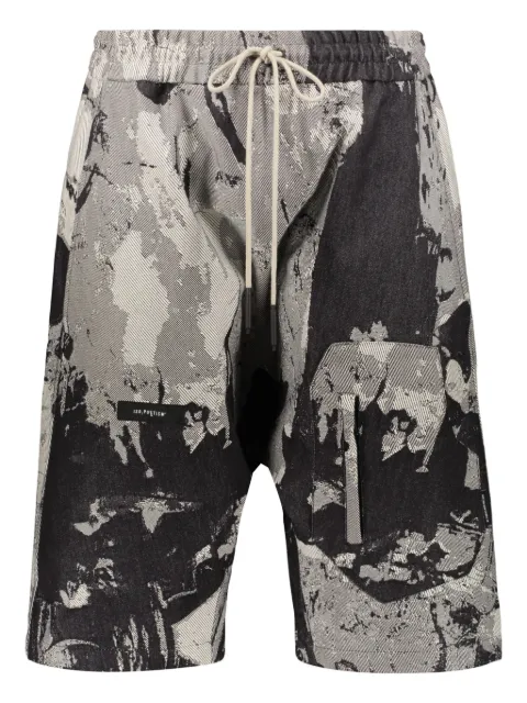 ISO.POETISM cotton shorts Black SH12STAWAF046