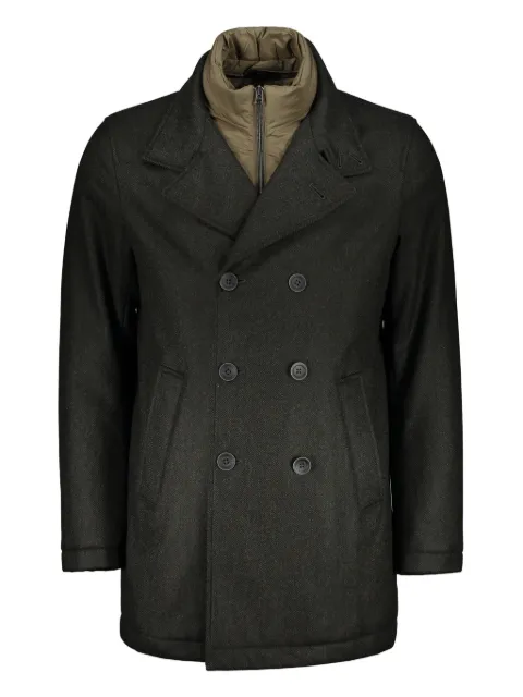 Herno panel-detail coat Green PE000032U33351