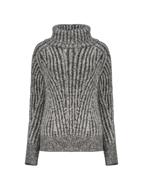 Moorer ribbed-knit roll-neck sweater Grey MISTYWAM