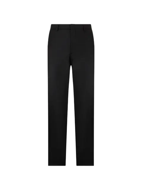 Moorer logo-detail wool trousers Black BORELWV3